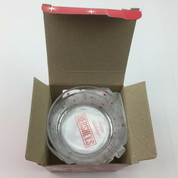 Target Hershey's Holiday Glass Dish Collection Set of 3 Bowls Clear Red With Box - Picture 7 of 10